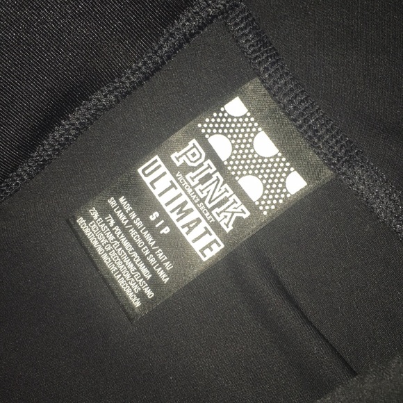 Pink Victoria’s Secret Ultimate Black Leggings - Picture 4 of 5